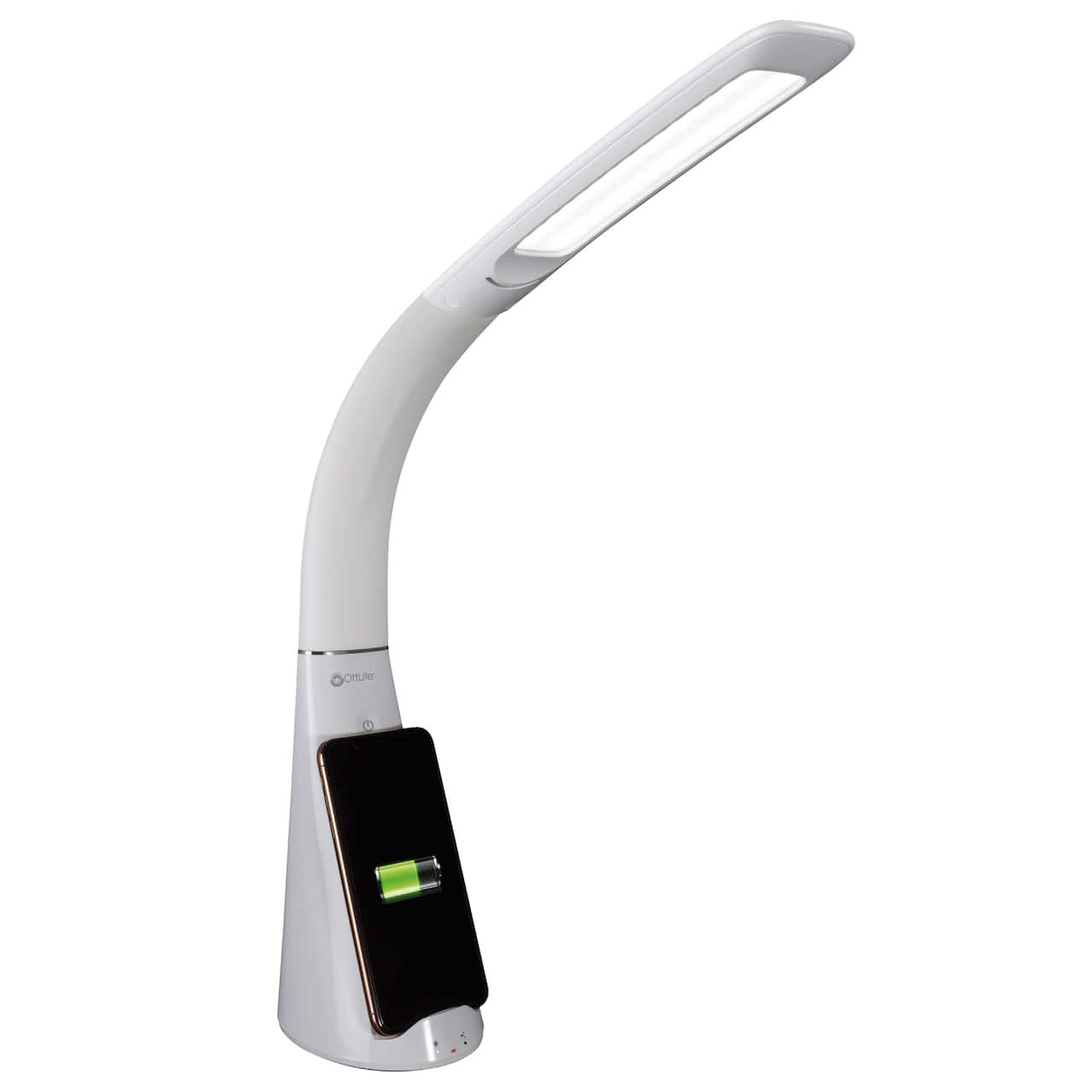 OttLite Purify LED Sanitizing Desk Lamp with Wireless Charging